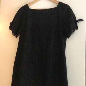 J. Crew black eyelet dress size 8